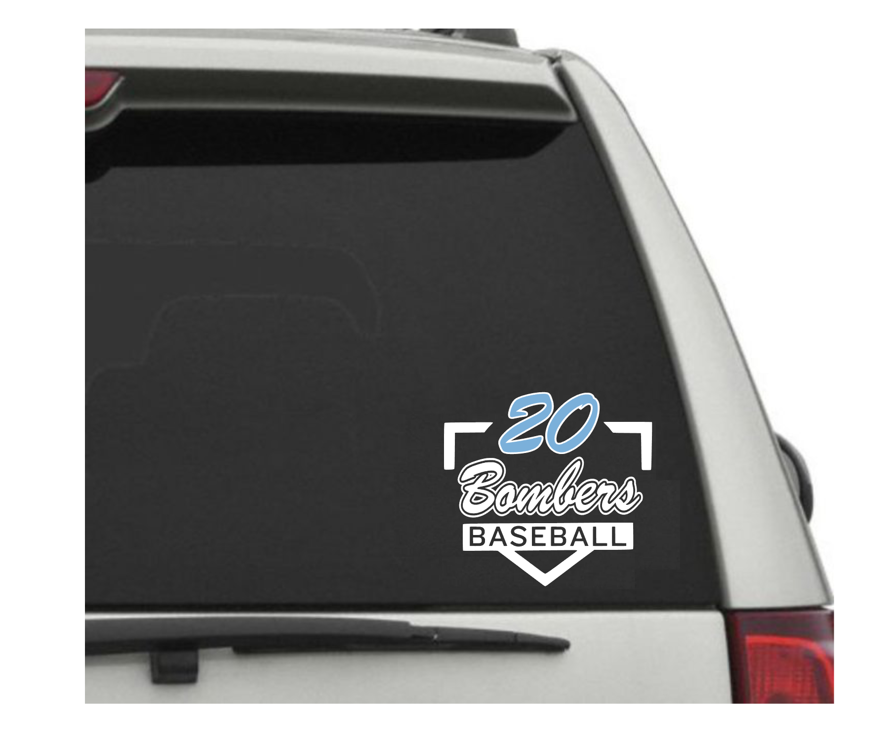 Georgetown Sc Sticker Georgetown Bombers Window Decal, Number Car Decal, Bombers Window Stic ...