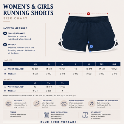 Leander Legends Royal Blue Women’s Performance Shorts