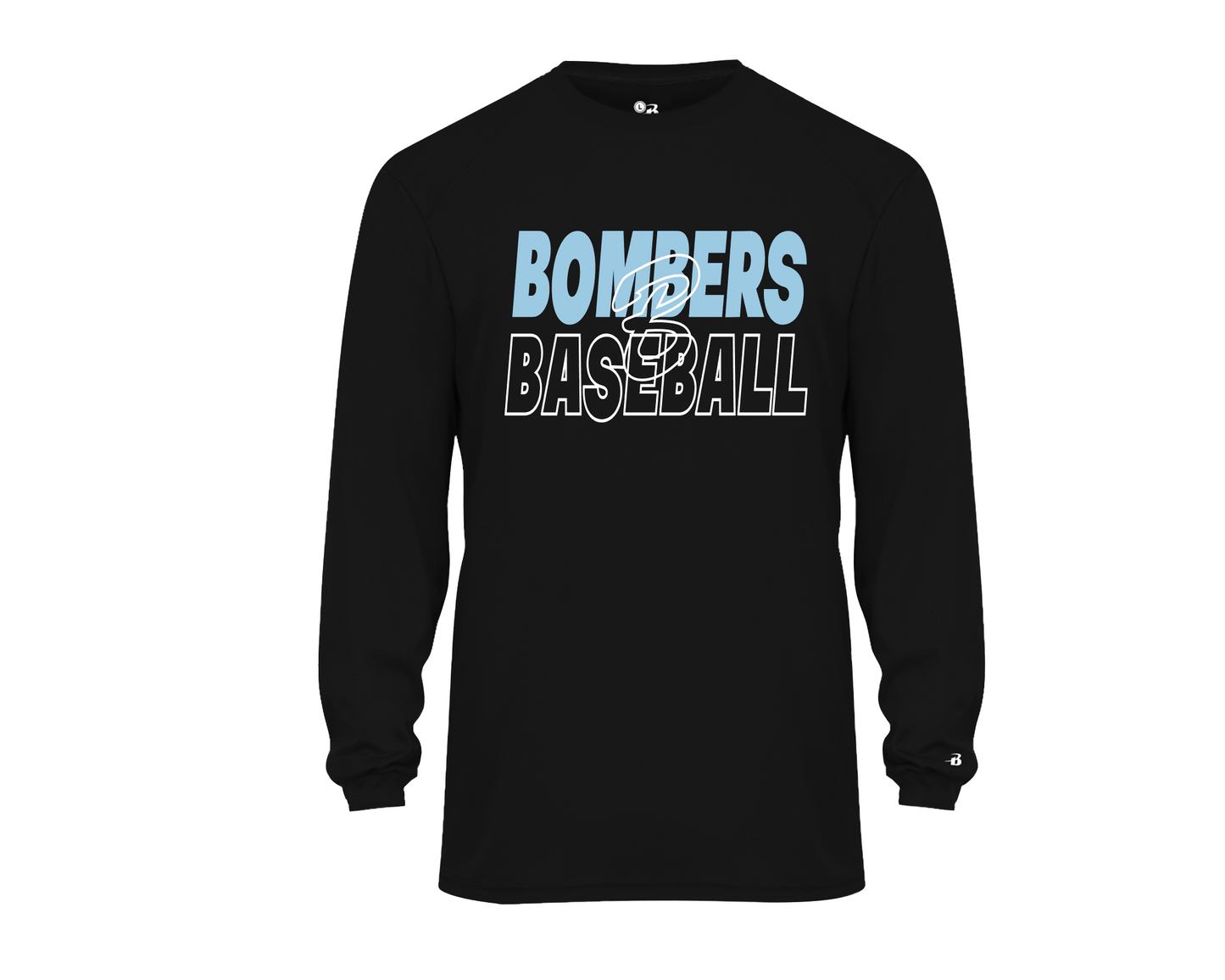 Black Bombers Baseball Shirt, Georgetown Bombers Tee, Drifit Bombers Baseball TShirt