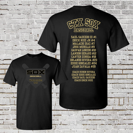 Spring 2025 Roster Shirt, CTX Sox Roster Tshirt, CTX Sox World Series Shirt