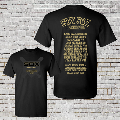 Spring 2025 Roster Shirt, CTX Sox Roster Tshirt, CTX Sox World Series Shirt