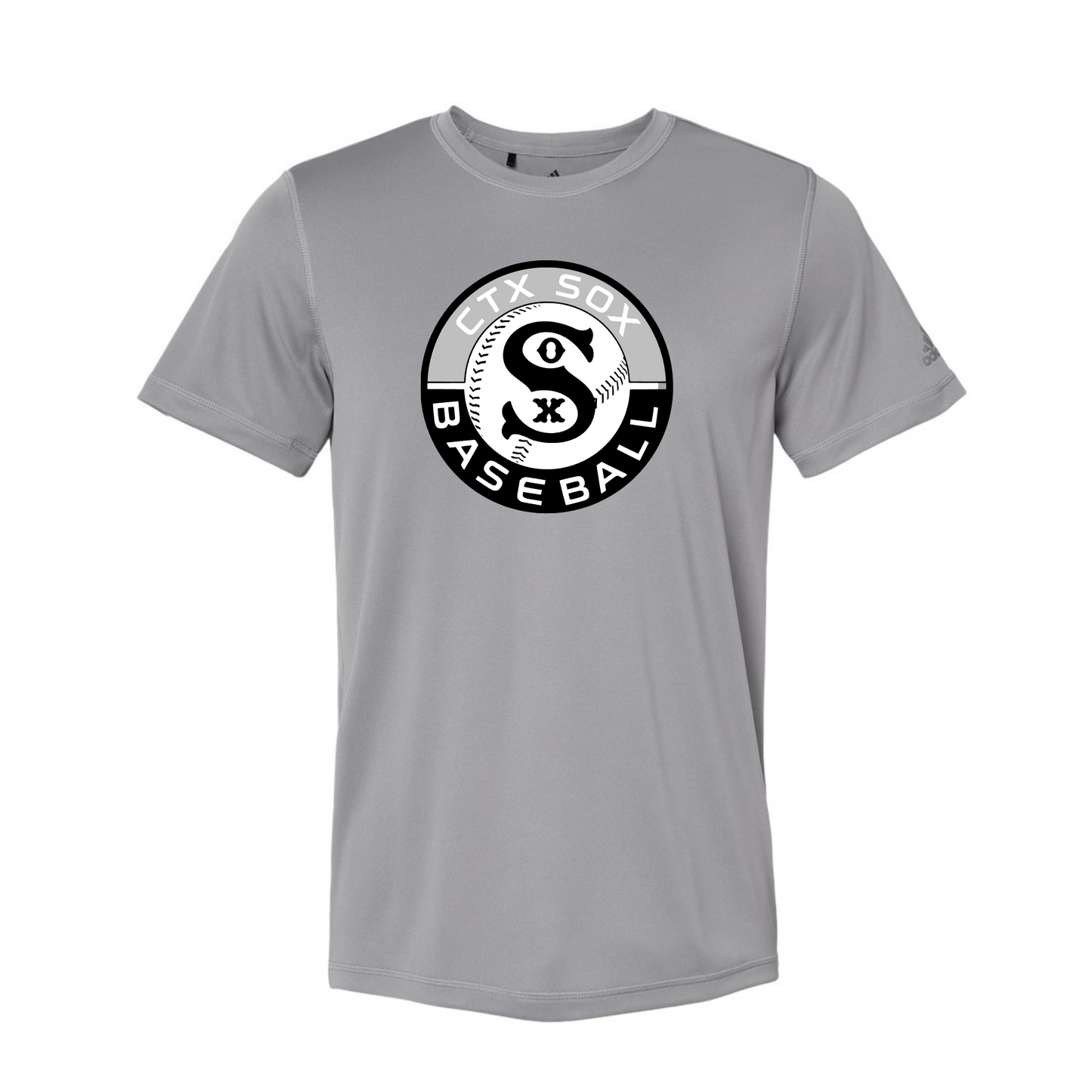 Grey Triblend White Sox Tee, Vneck Sox Baseball Shirt