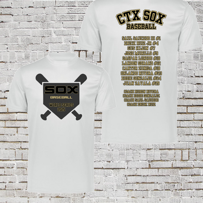 Spring 2025 Roster Shirt, CTX Sox Roster Tshirt, CTX Sox World Series Shirt