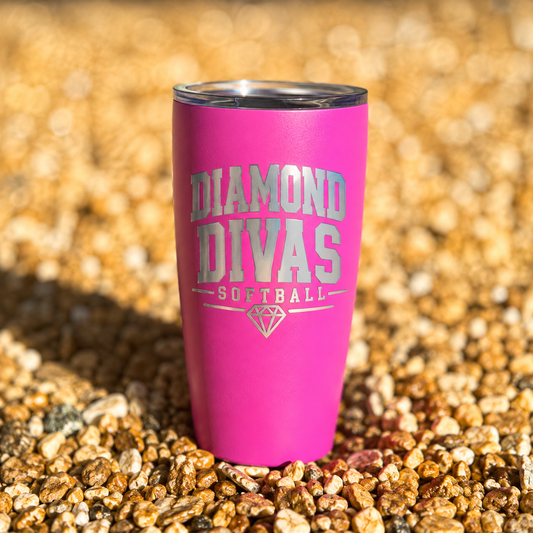 Diamond Divas 30oz Pink Tumbler