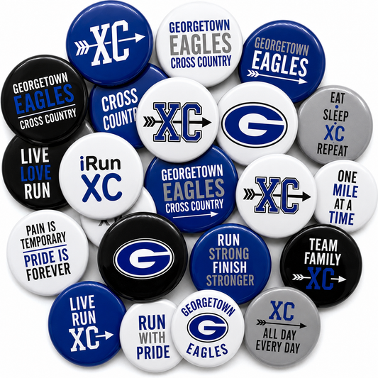 Georgetown Eagles Cross Country Spirit Buttons