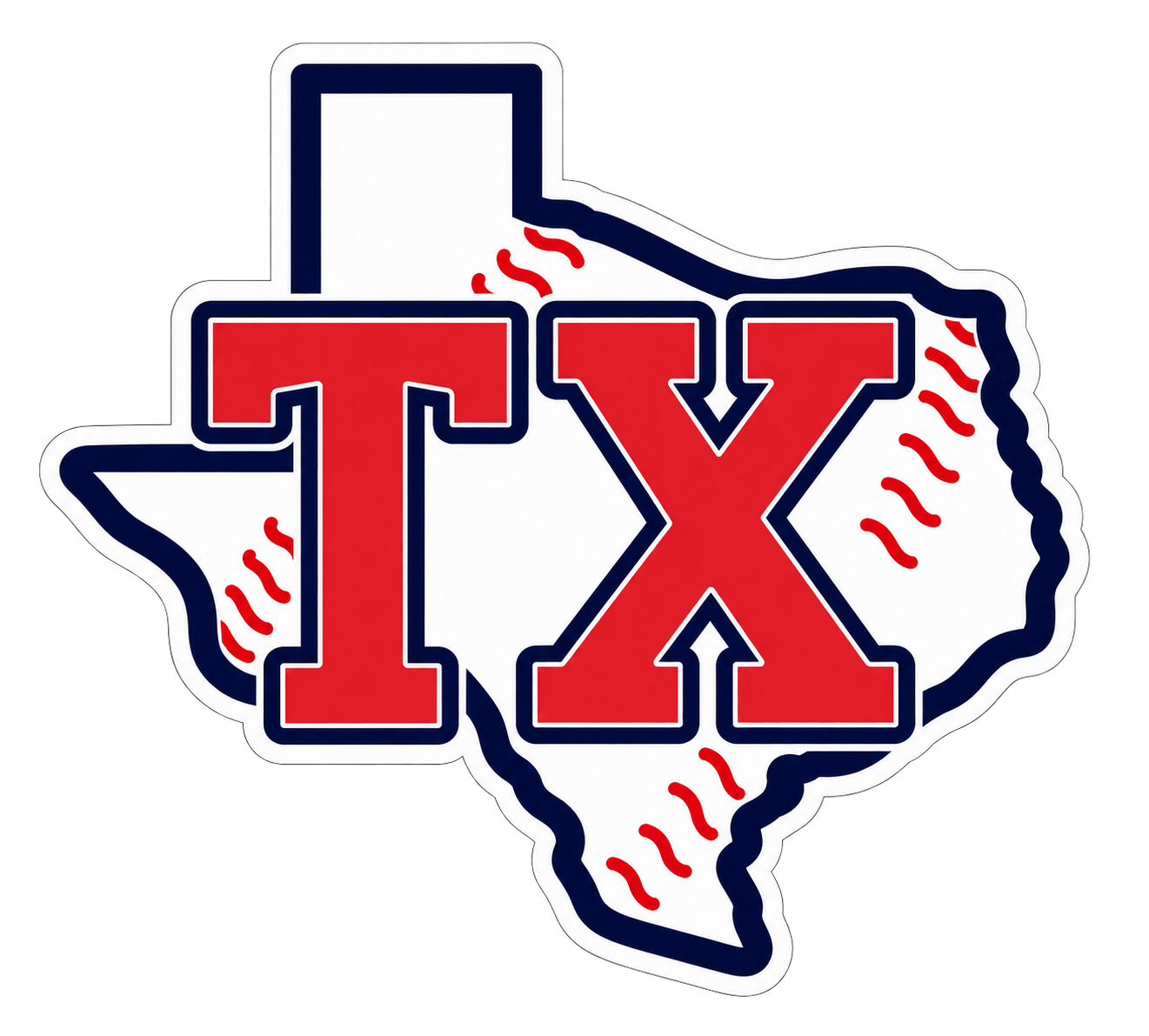 TX Legends Baseball Stickers