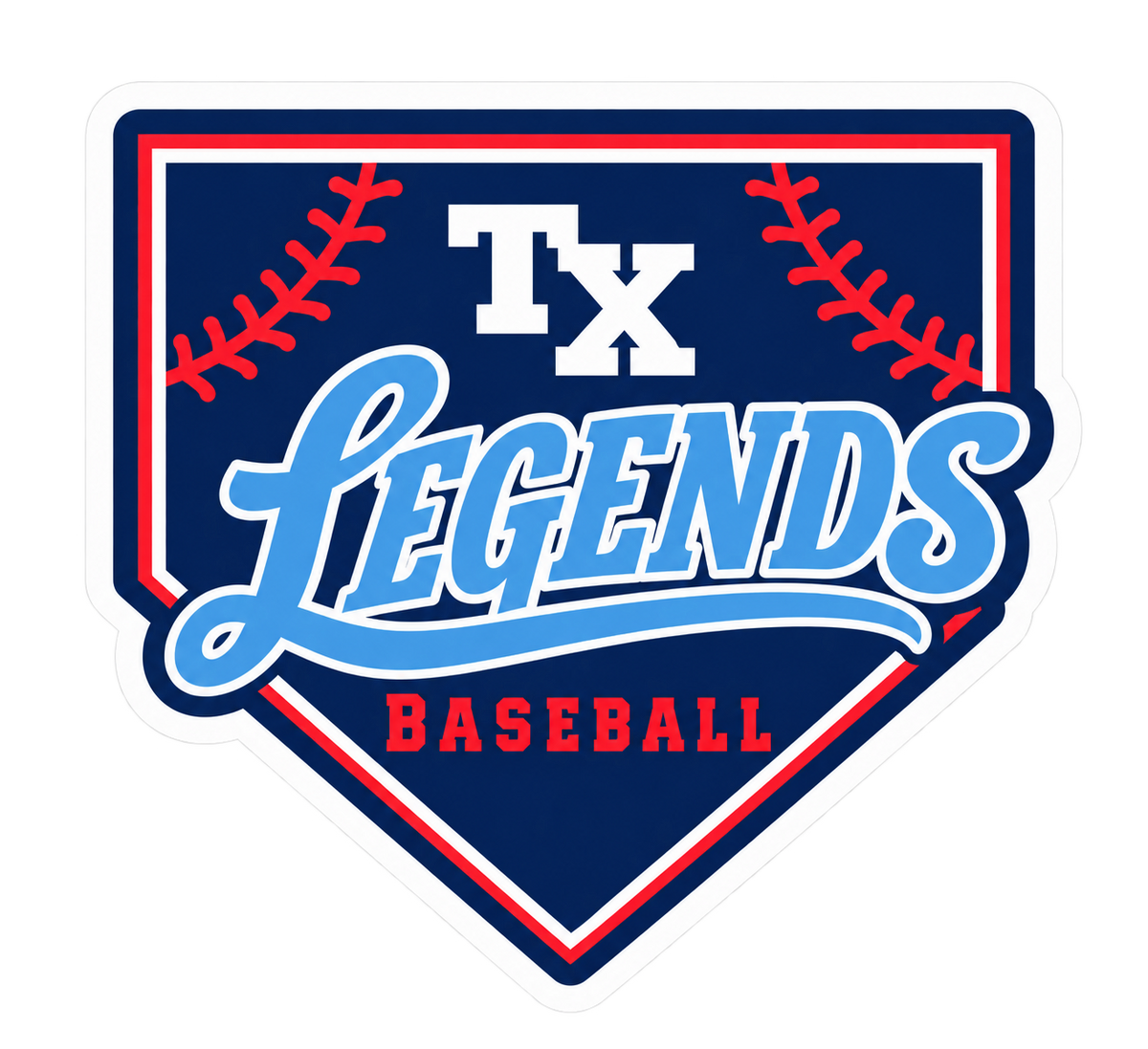 TX Legends Baseball Stickers