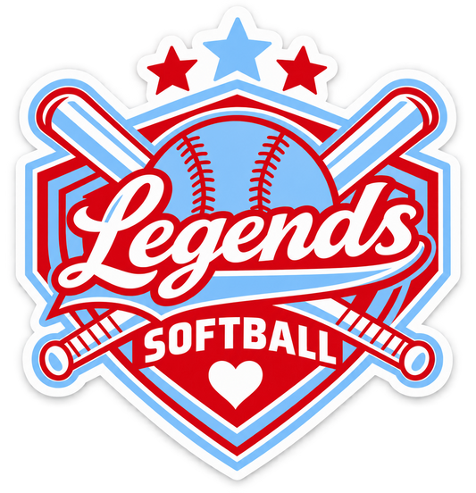 Legends Softball Logo Sticker | Team Decal