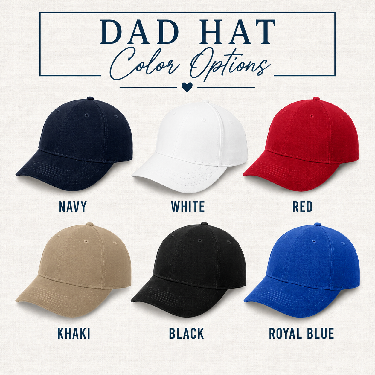 Custom Embroidered Dad Hat | Personalized Baseball Cap | Custom Text, Logo & Monogram Hat