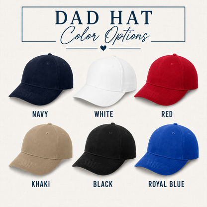 Custom Embroidered Dad Hat | Personalized Baseball Cap | Custom Text, Logo & Monogram Hat