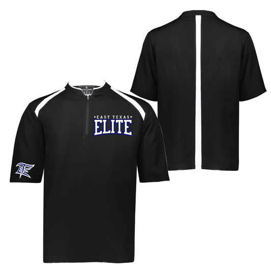 East Texas Elite Baseball Black Cage Jacket, Black Baseball Cage Jacket, Elite Baseball Jacket