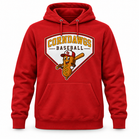 CornDawgs Baseball Mascot Hoodie