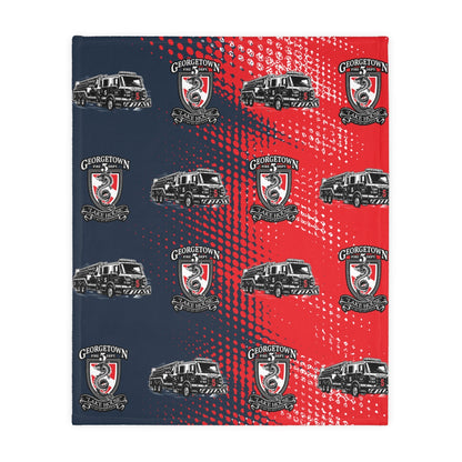 Georgetown Fire Department 2 Sided Velveteen Blanket, Custom Name Blanket