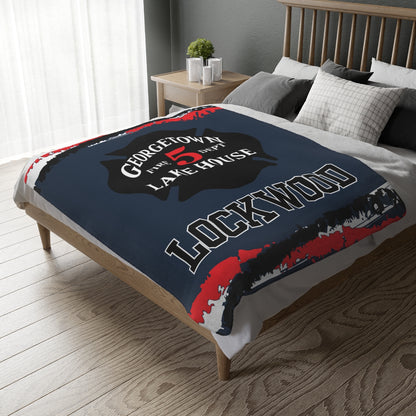 Georgetown Fire Department 2 Sided Velveteen Blanket, Custom Name Blanket