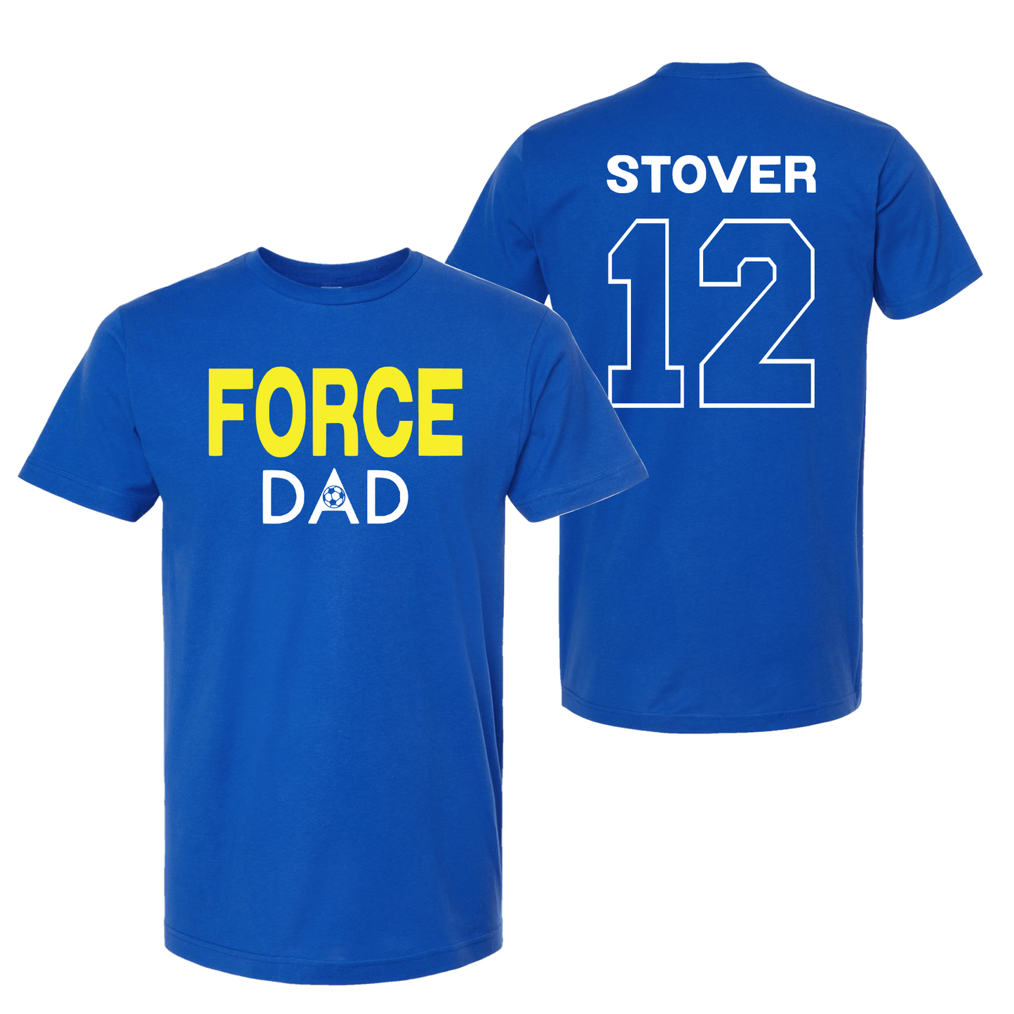 Force Soccer Dad Tee, Drifit Soccer Dad Shirt, Custom Number Soccer Dad