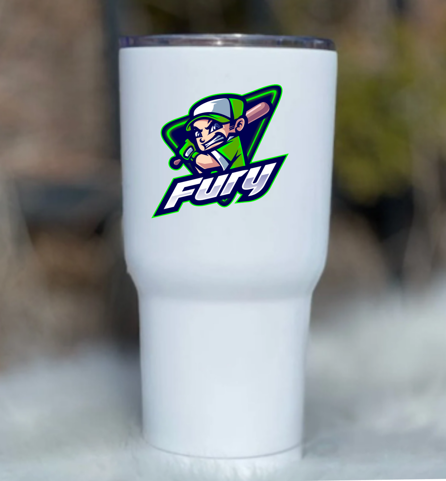 Fury Baseball Tumbler Sticker, Fury Sticker, Water Bottle Sticker