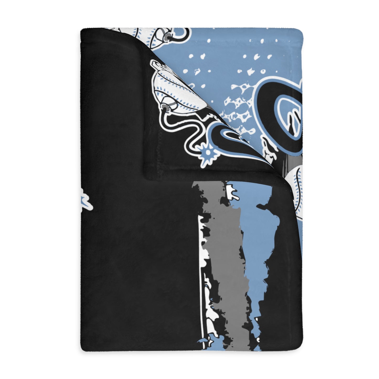 Georgetown Bombers Baseball 2 Sided Velveteen Blanket, Custom Player Sports Blanket, Player Name and Number  Minky Blanket