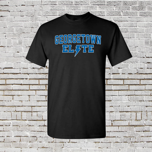Black Georgetown Elite Tee, Elite Blue Allstars Shirt, Georgetown Elite Blue TShirt