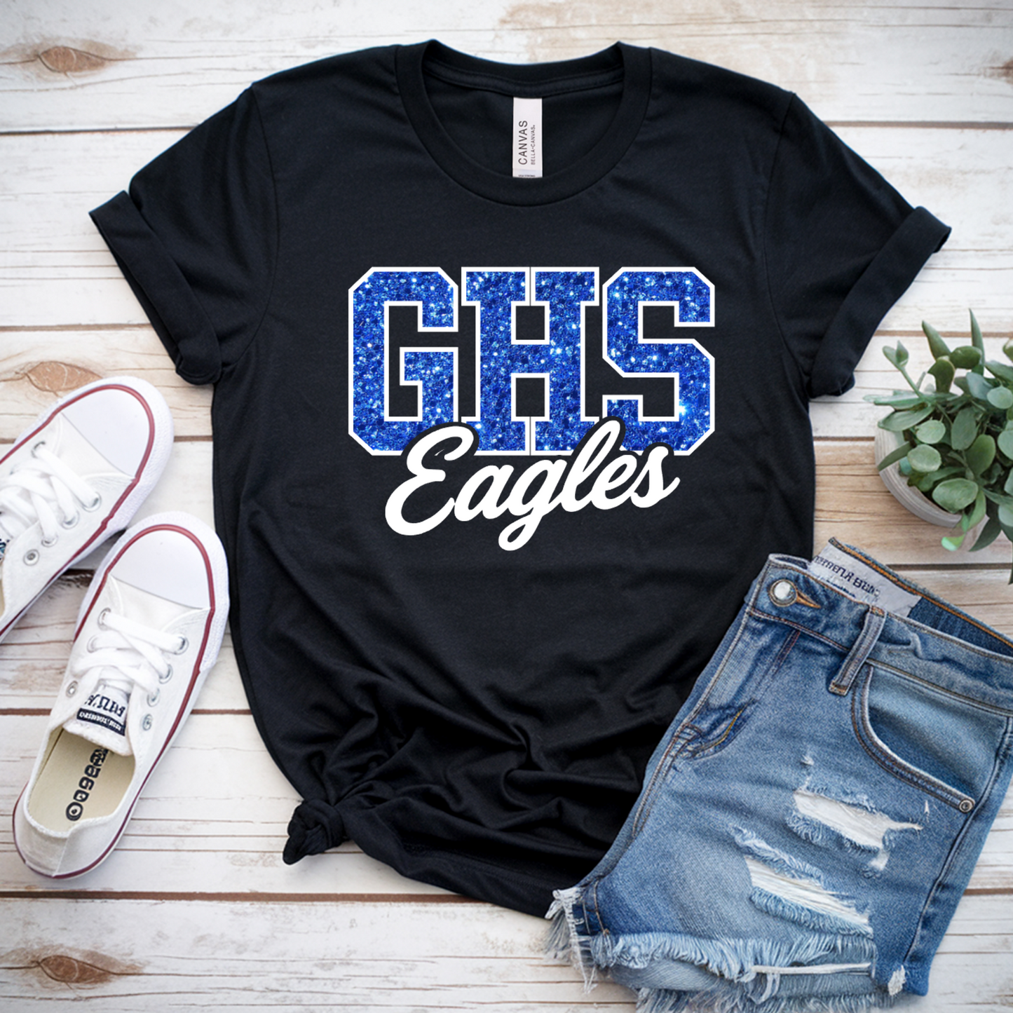 GHS Eagles Glitter Spirit Tee