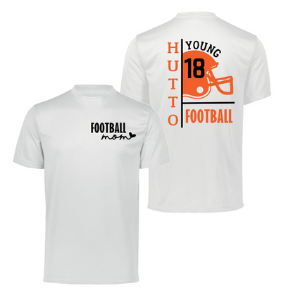 Hutto Football Mom Shirt, Custom Name and Number Shirt, Football Mom