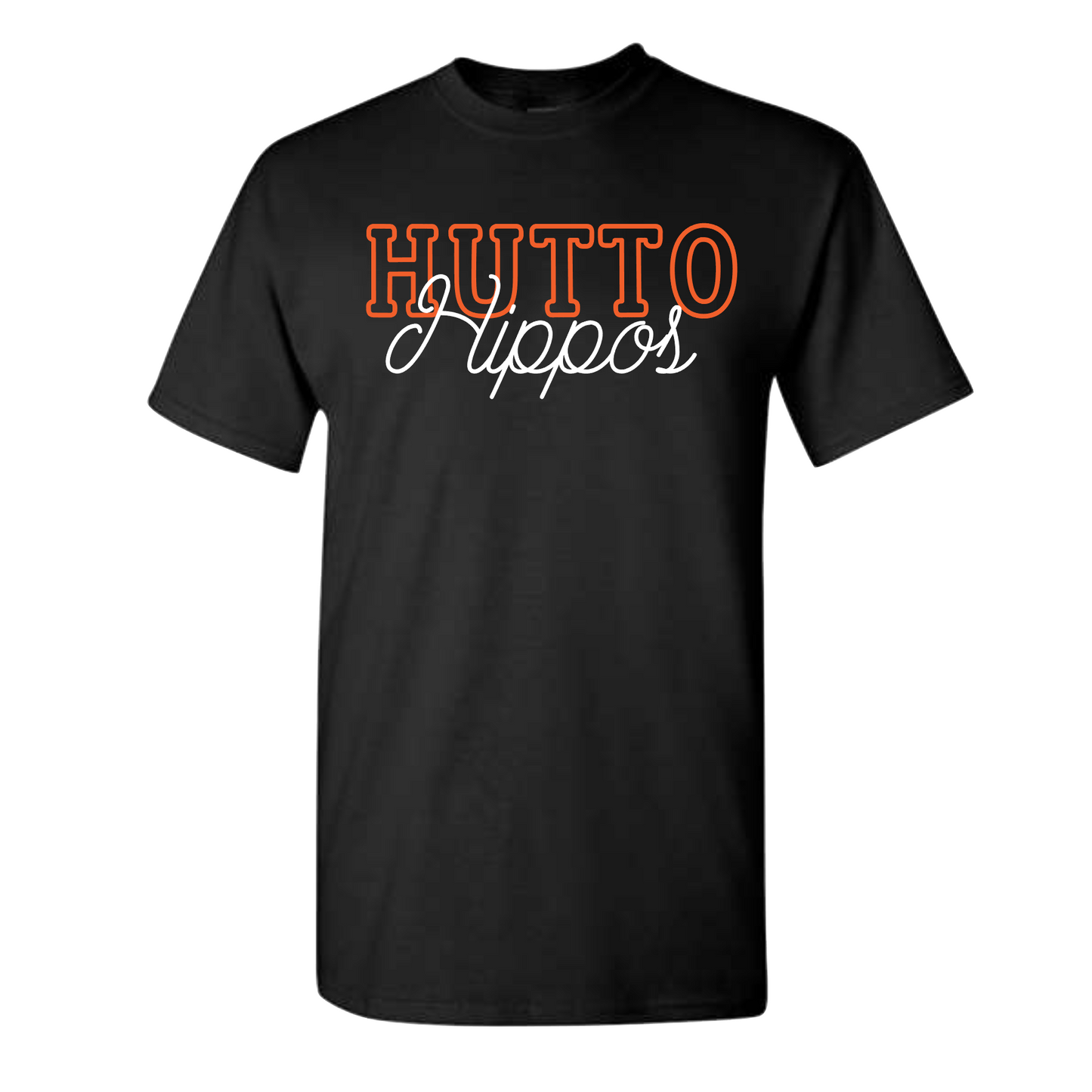 Classic Black Hutto Hippos Tee, Hutto Hippos Tshirt, Hippos Shirt