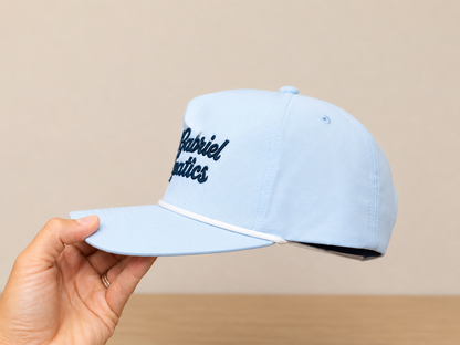 San Gabriel Aquatics Performance Rope Hat – Carolina Blue