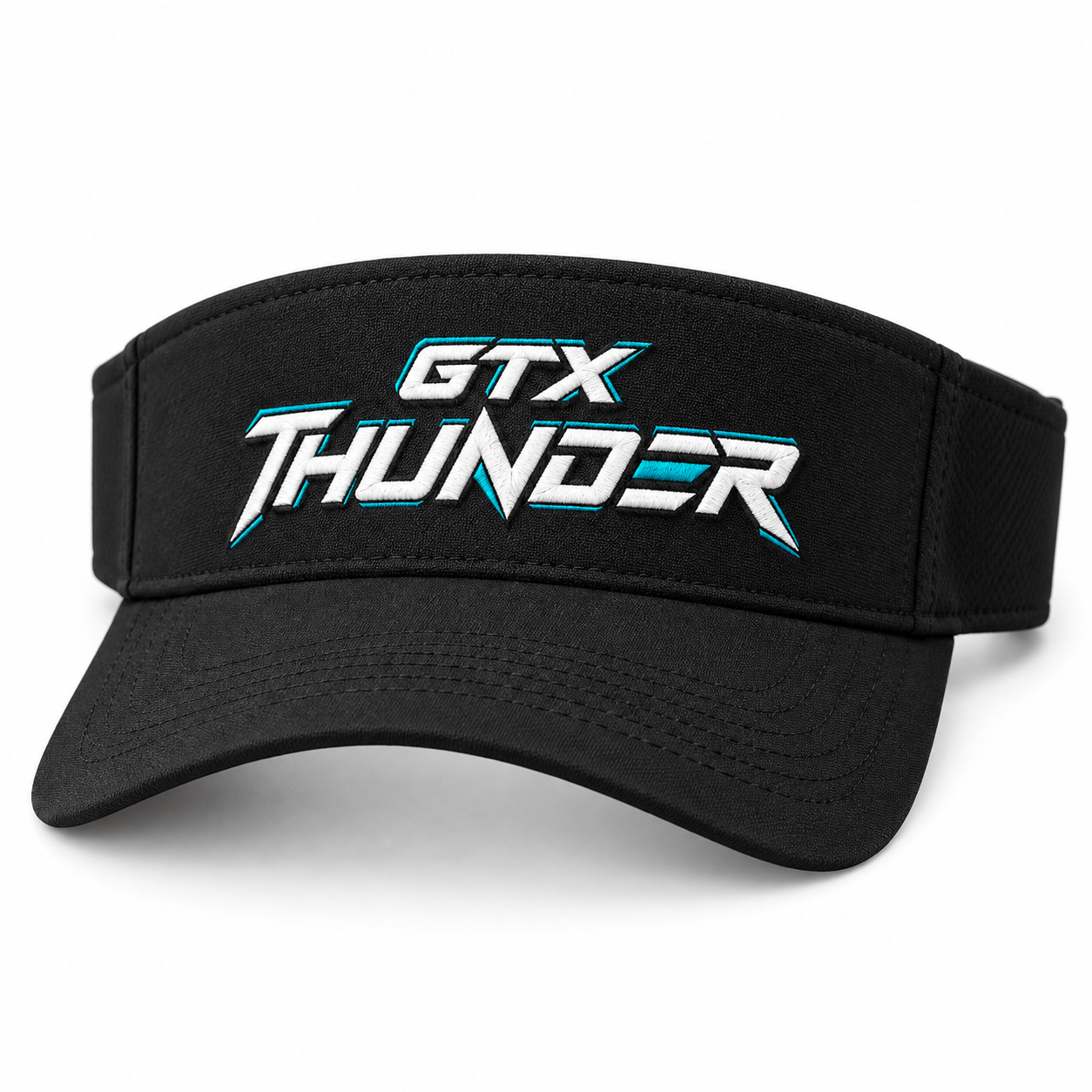 GTX Thunder Black Embroidered Visor | Team Gear
