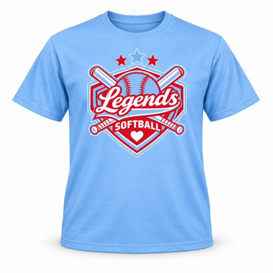 Legends Softball Blue Tee