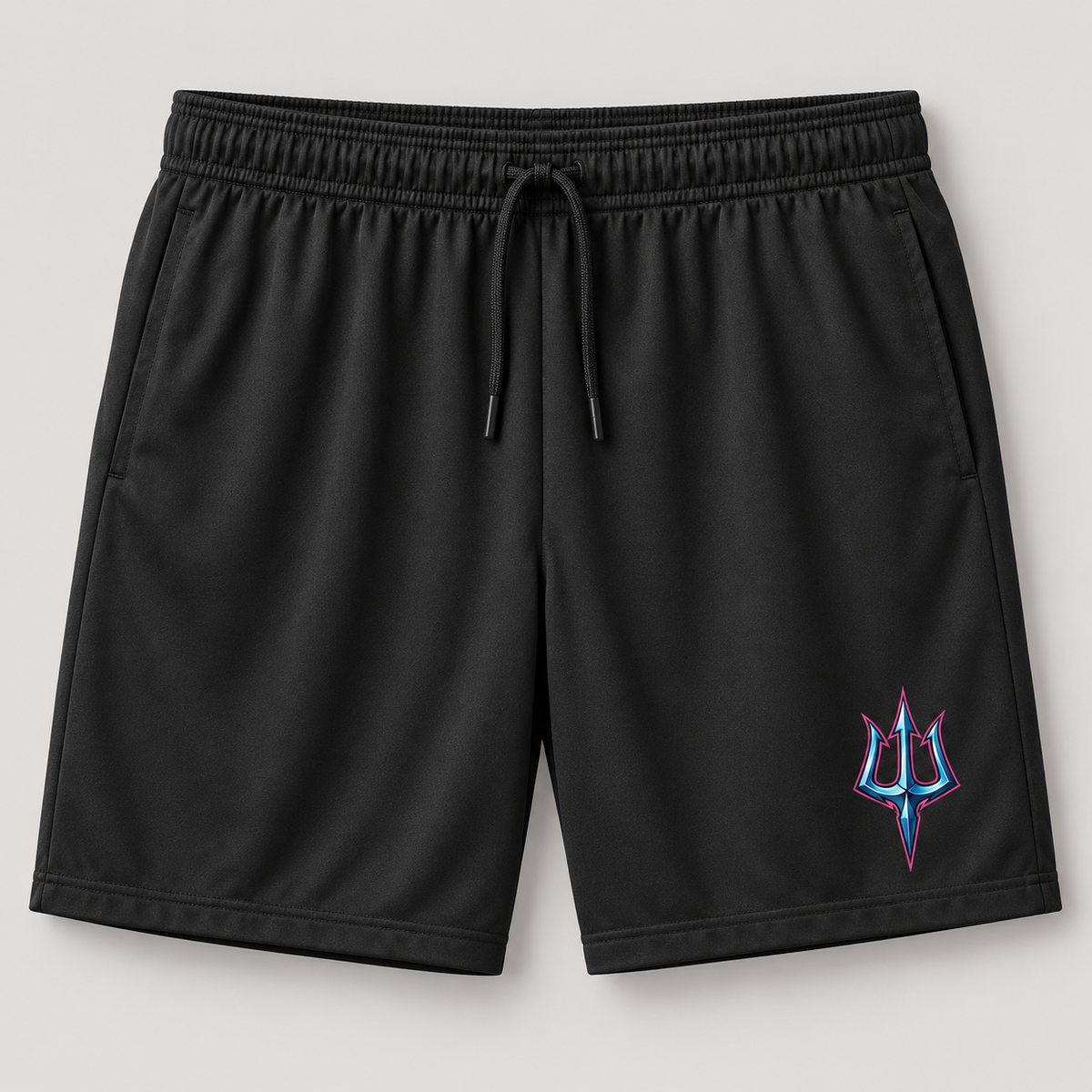 Sirens Black Performance Pocket Shorts