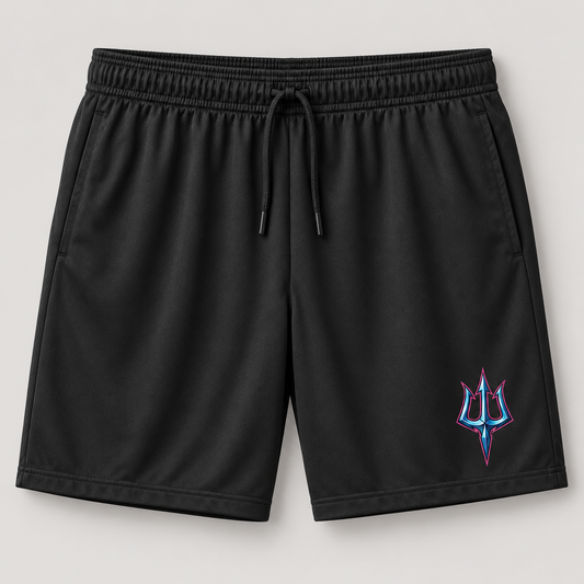 Sirens Black Performance Pocket Shorts