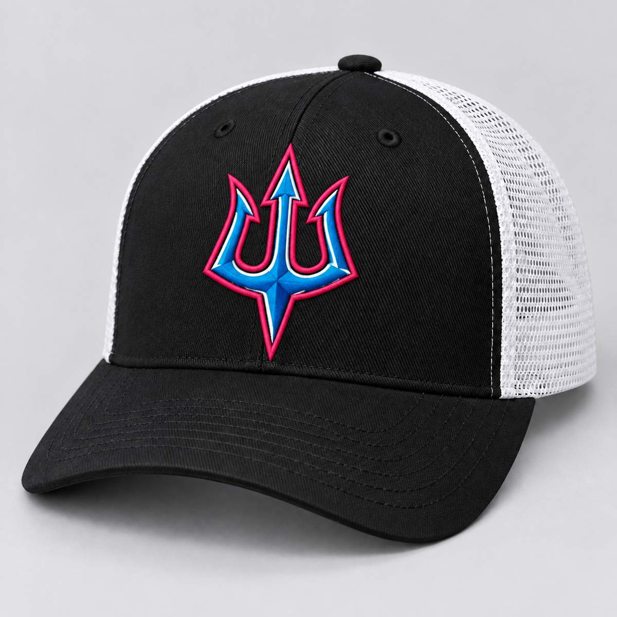 Sirens Embroidered Trident Trucker Cap