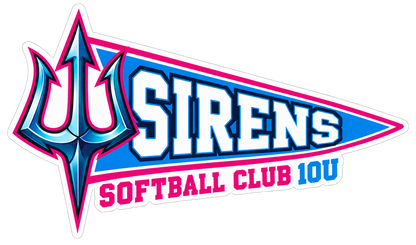 Sirens Softball Stickers