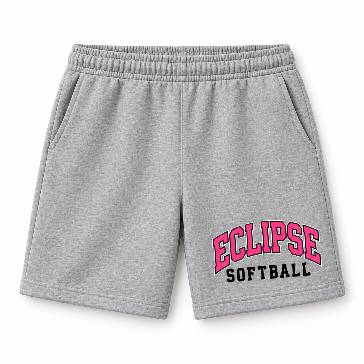 Eclipse Softball Collegiate Fleece Shorts – Athletic Gray