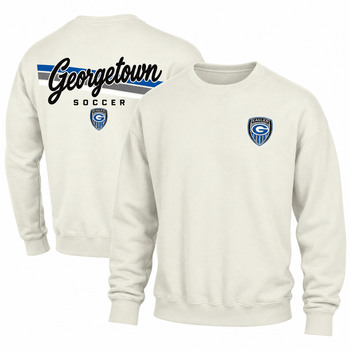 Retro Script Georgetown Soccer Crewneck Sweatshirt