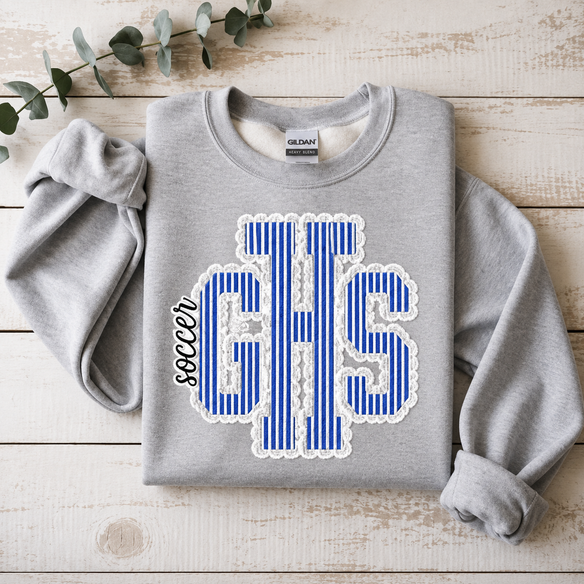 GHS Soccer Varsity Monogram Crewneck Sweatshirt