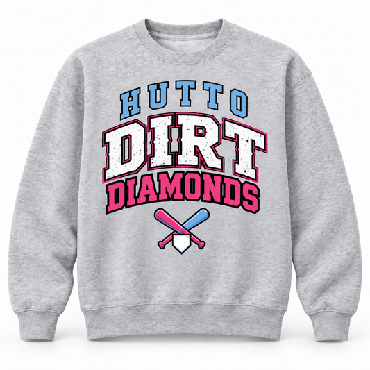 Hutto Dirt Diamonds Collegiate Crewneck Sweatshirt