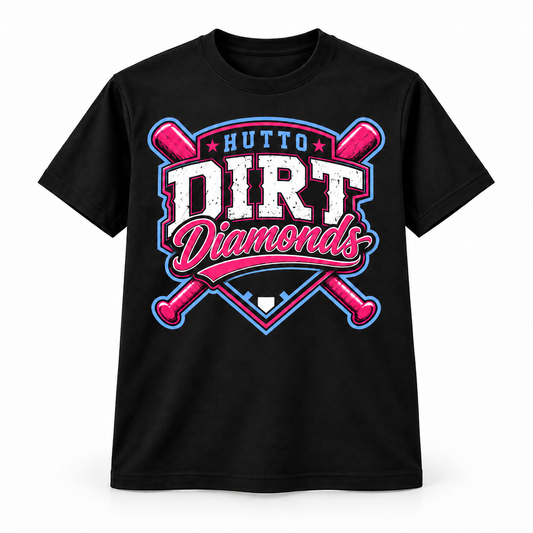 Hutto Dirt Diamonds Full Logo Tee