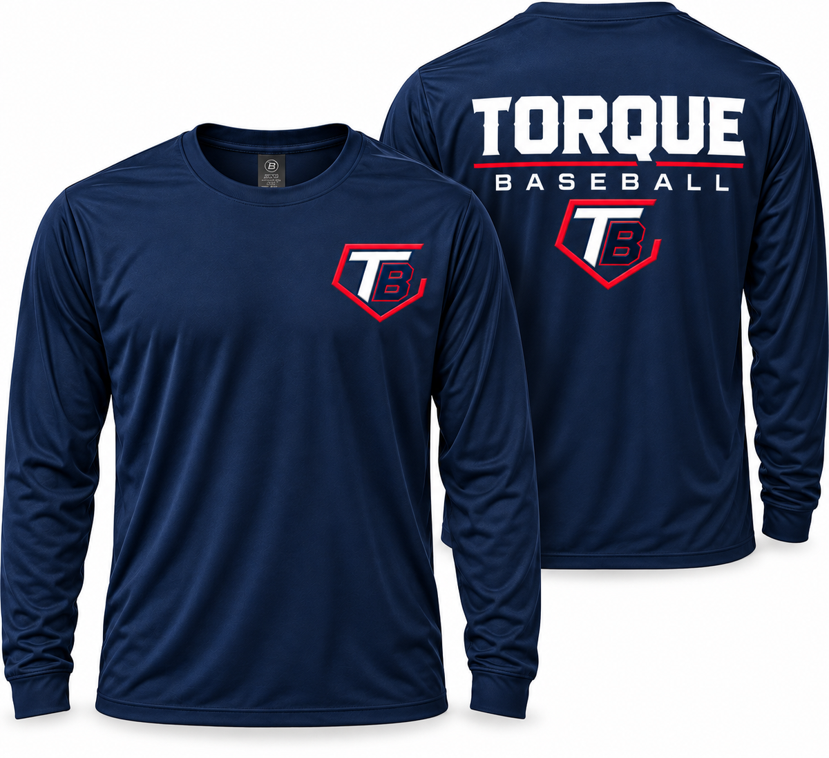 Torque Baseball Long Sleeve Tee Navy