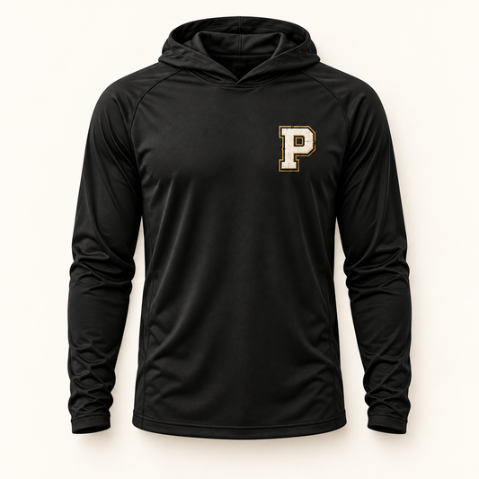 PumpJacks Baseball Black Hooded Performance Shirt