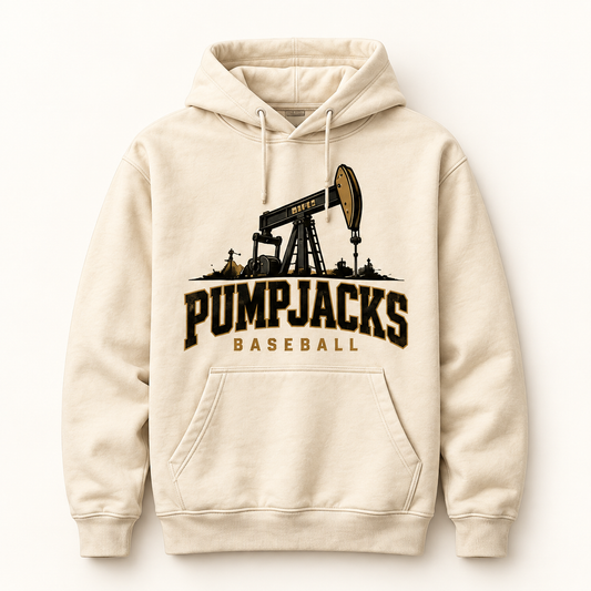 PumpJacks Baseball Cream Pumpjack Hoodie