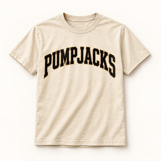 PumpJacks Baseball Cream Collegiate Tee