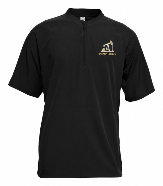 PumpJacks Baseball Short Sleeve Cage Jacket – Black
