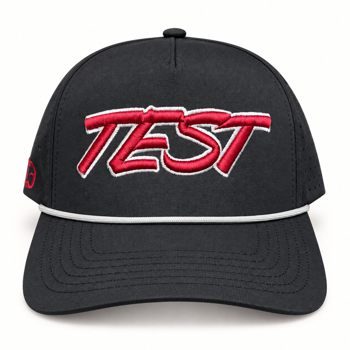 Test Baseball Black Performance Rope Hat