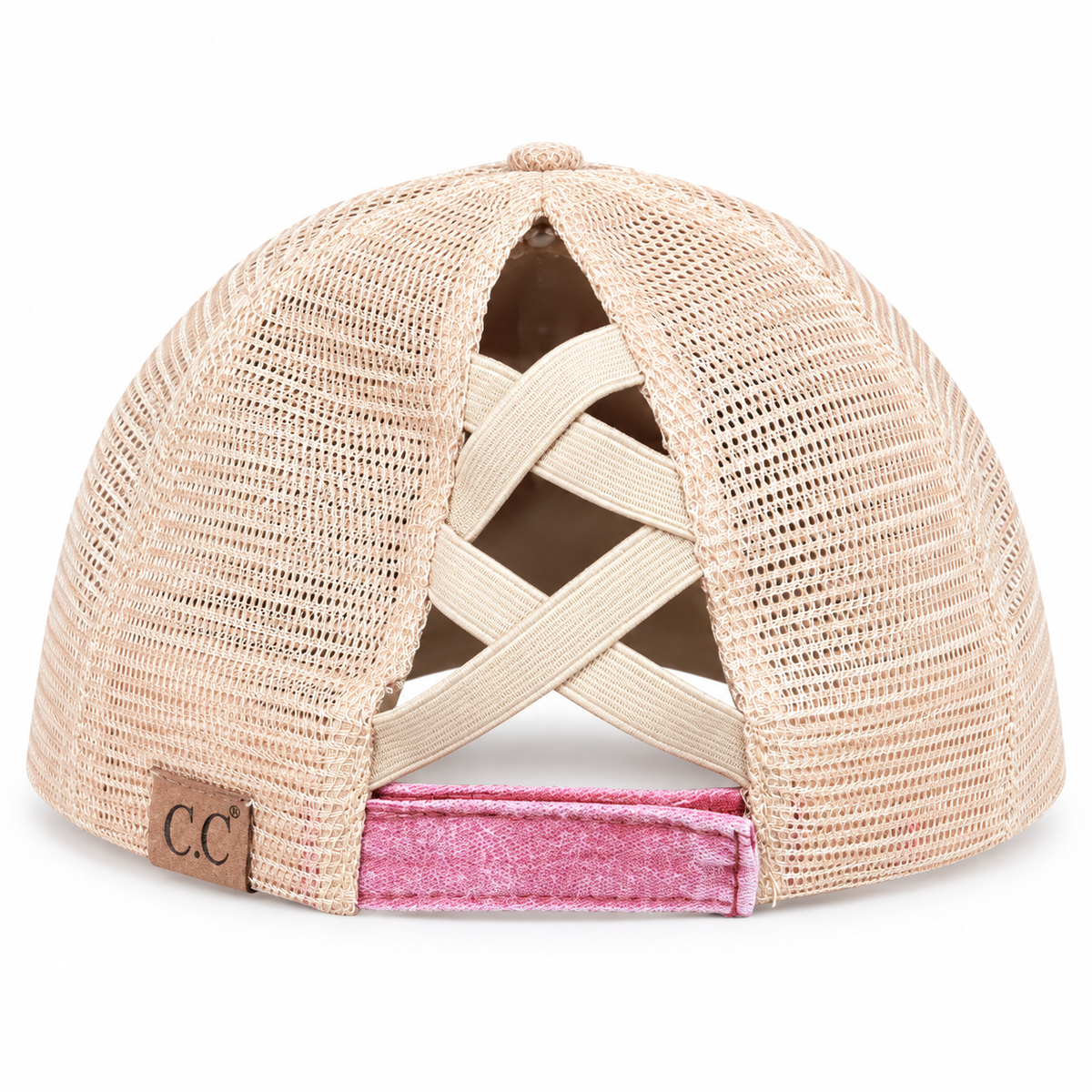 TEST Baseball Distressed Ponytail Trucker Hat