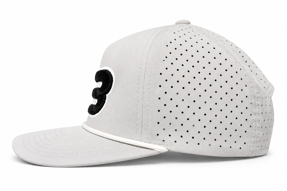 Test Baseball TB Performance Rope Hat – Light Gray