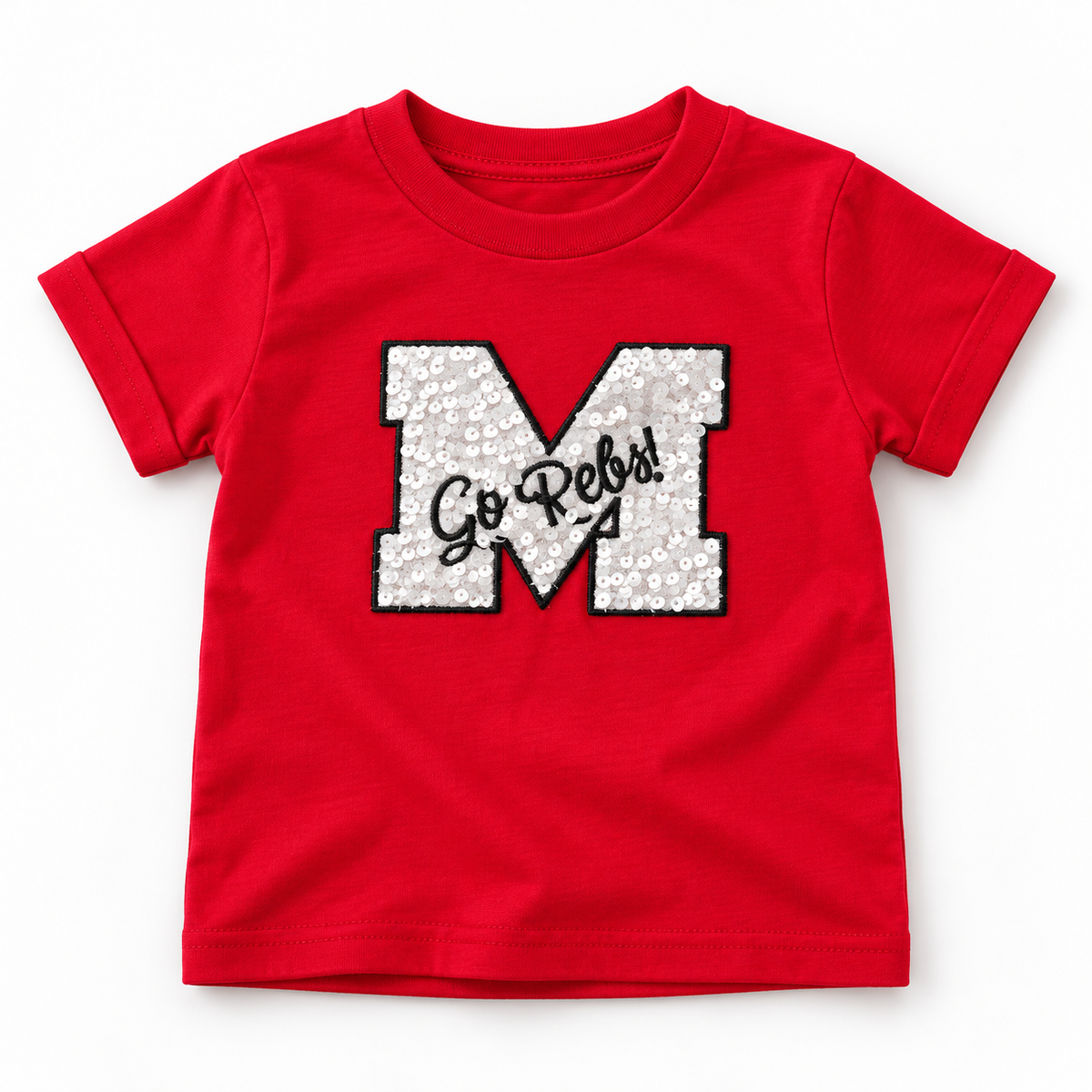 Go Rebs Youth Sequin Appliqué Shirt