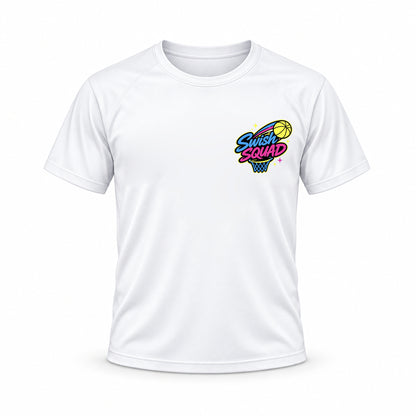 Swish Squad Personalized Tee – White