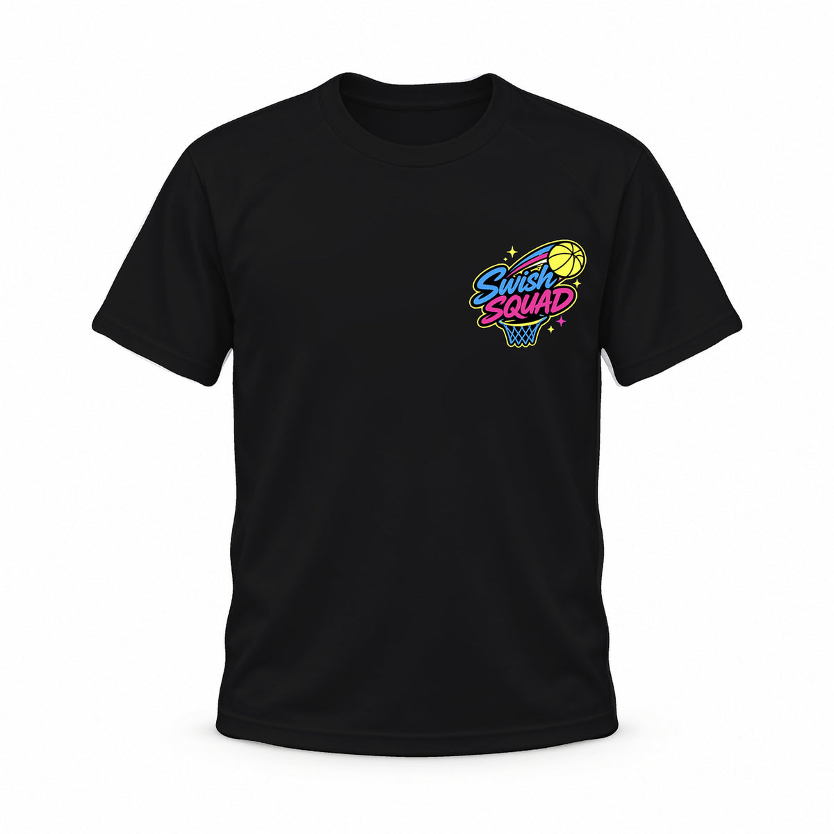 Swish Squad Personalized Tee – Black