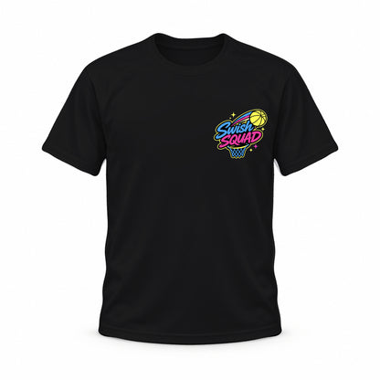 Swish Squad Personalized Tee – Black