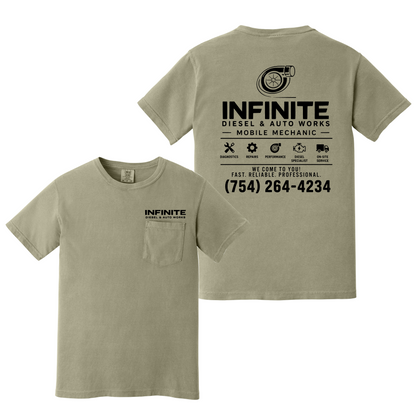 Infinite Diesel & Auto Works Comfort Colors® Pocket Tee